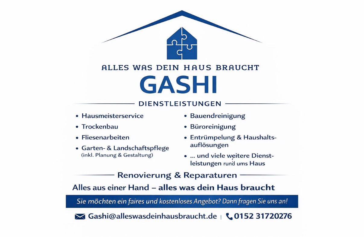 Alles was dein Haus braucht GASHI Logo